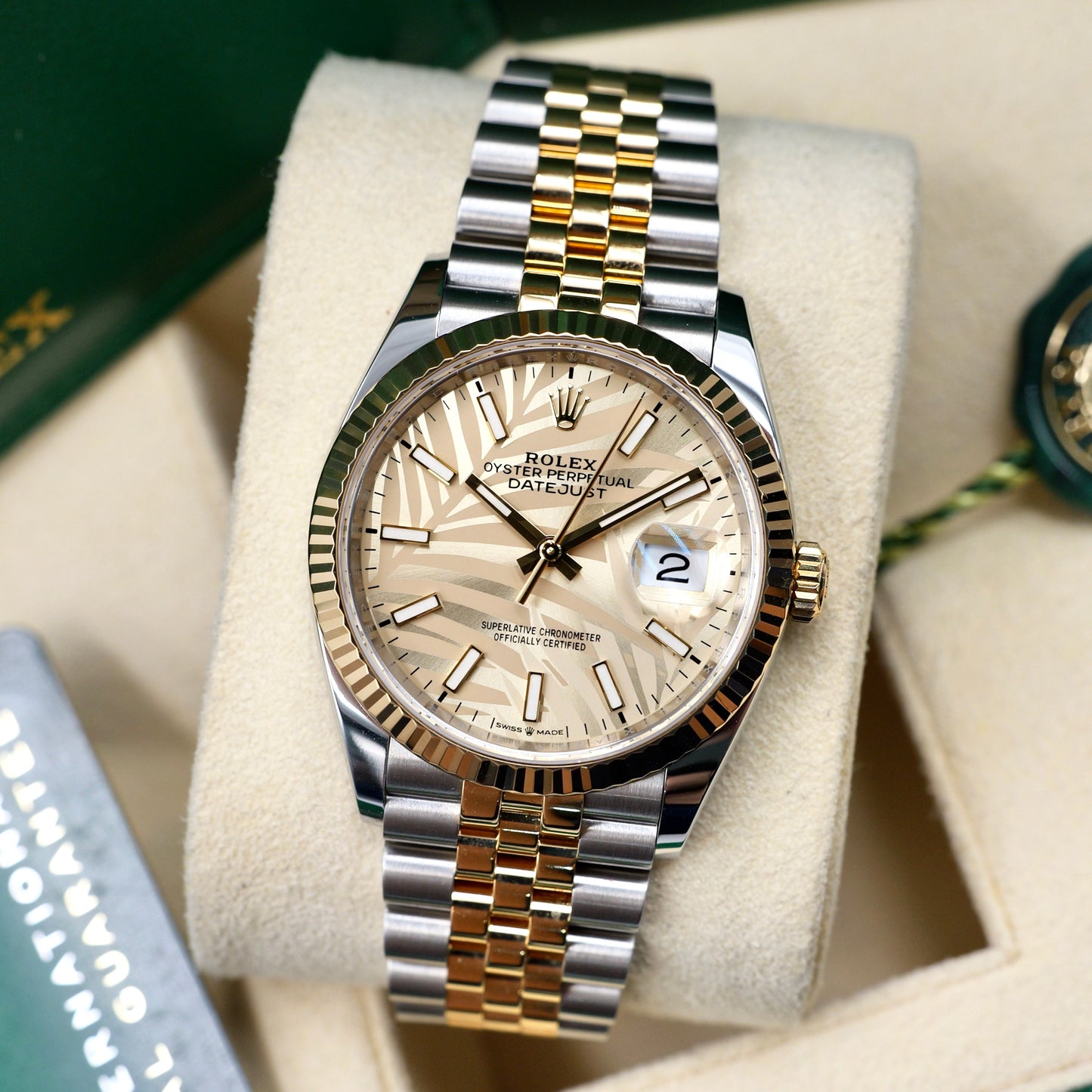 Datejust 36 Motif Palm Dial