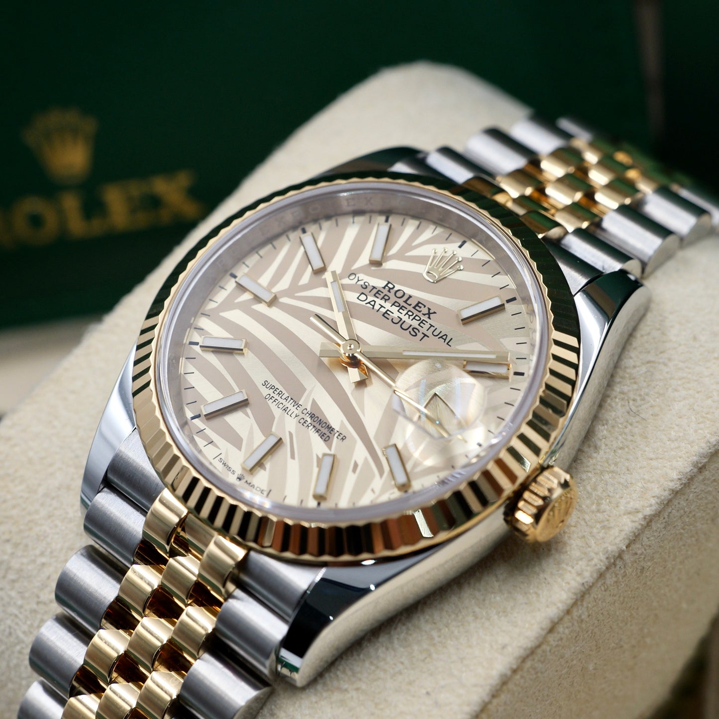 Datejust 36 Motif Palm Dial