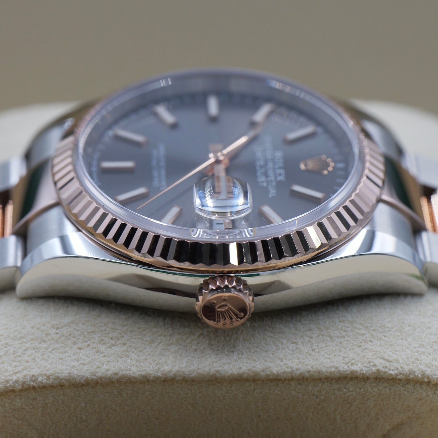 Rolex Datejust 36 Steel & Rose Gold Rhodium Dial 126231 - Full Set (2021)