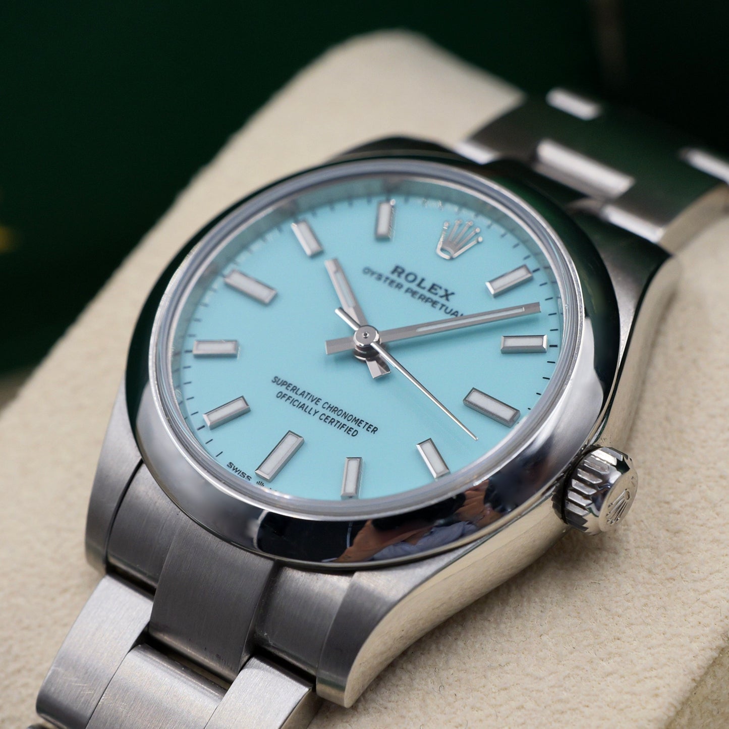 Rolex Oyster Perpetual 31 Tiffany Blue 277200 - Full Set (2021)