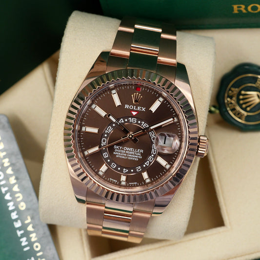 Rolex Sky-Dweller Chocolate Dial 326935 Full Set 2021