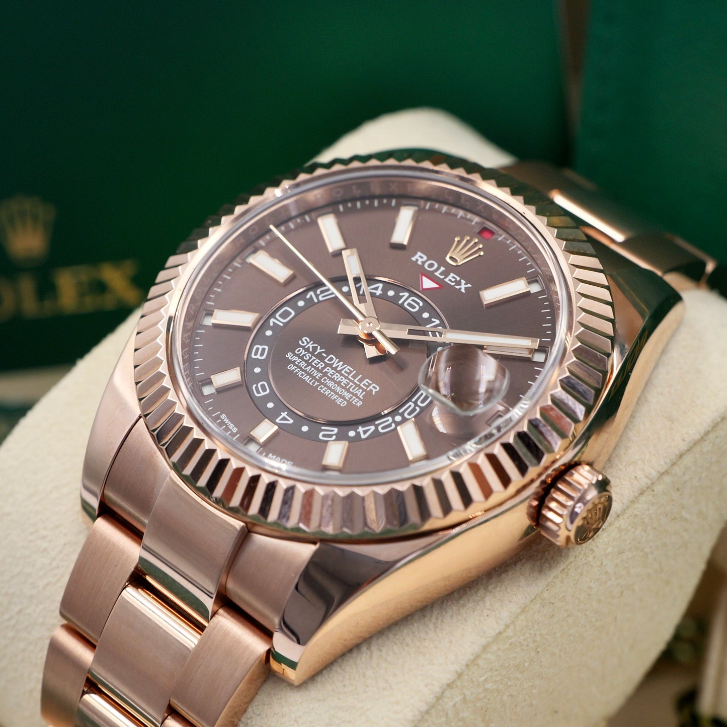 Rolex Sky-Dweller Chocolate Dial 326935 Full Set 2021