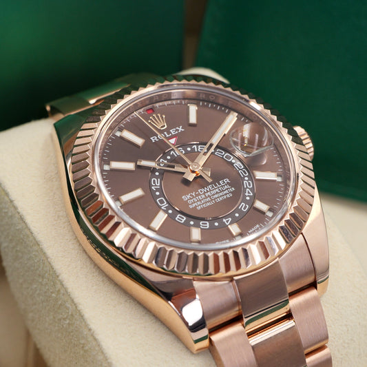 Rolex Sky-Dweller Chocolate Dial 326935 Full Set 2021