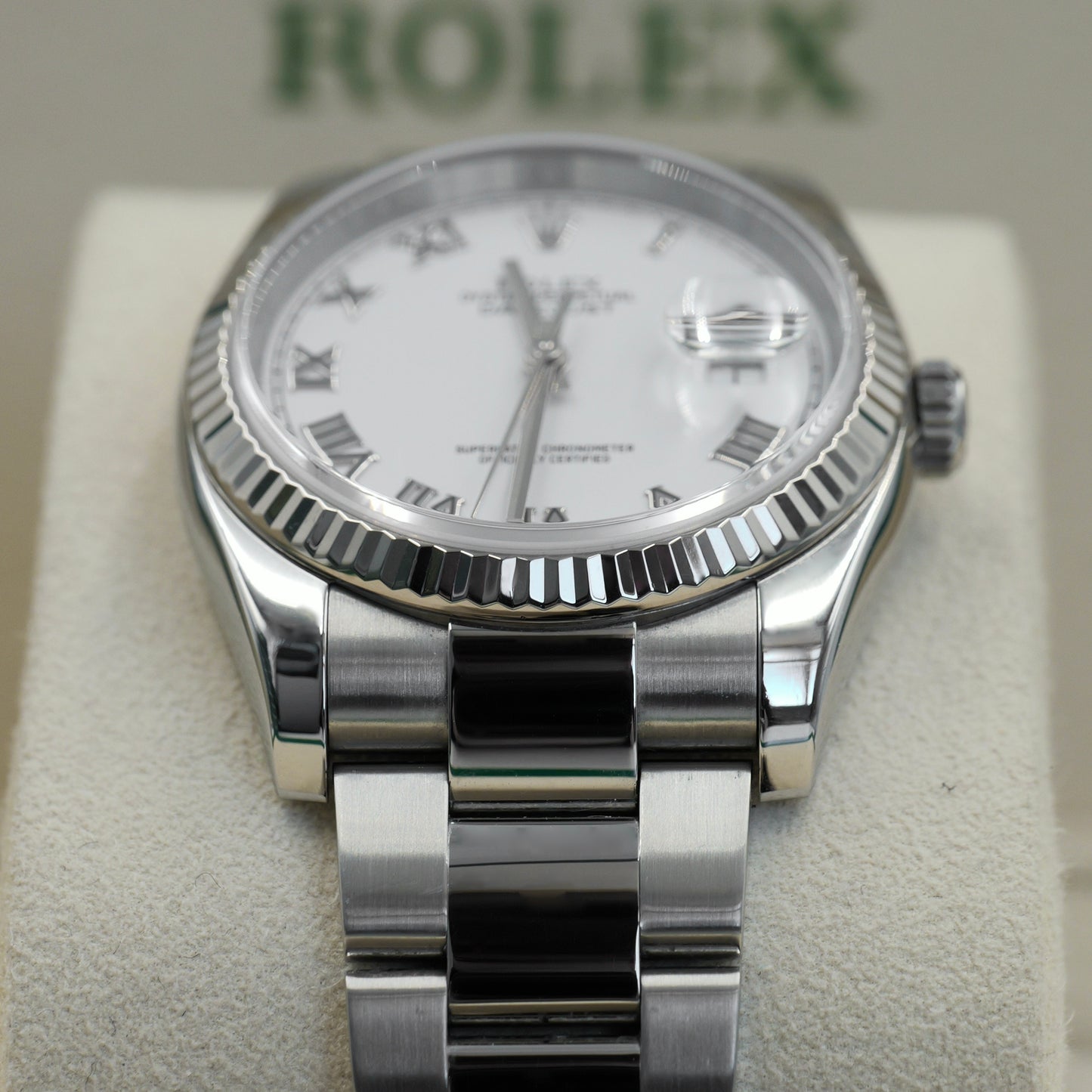 Rolex Datejust 36 White Roman Dial 116234 - Full Set (2017)