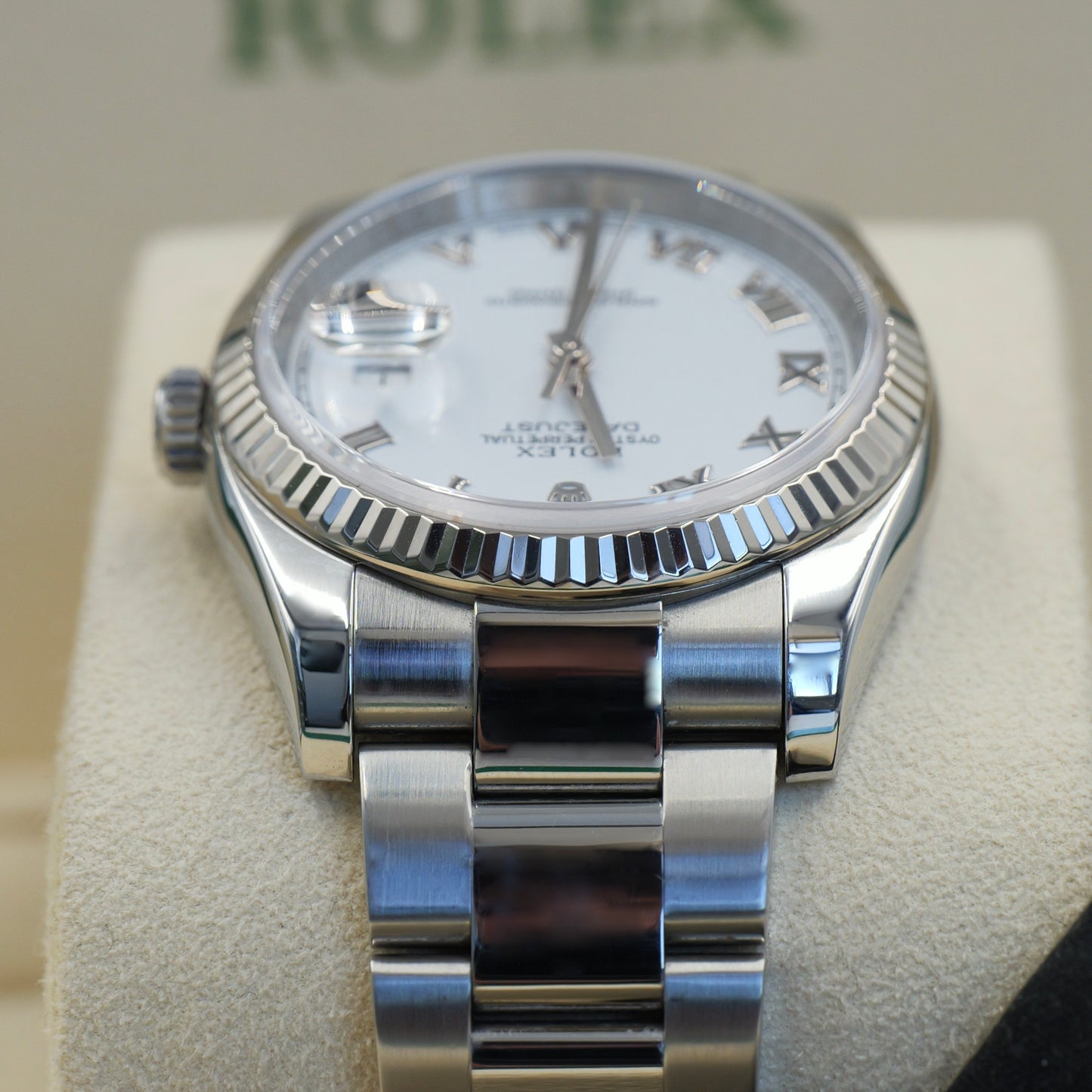 Rolex Datejust 36 White Roman Dial 116234 - Full Set (2017)