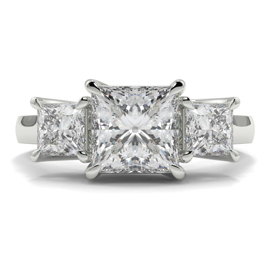 Princess 3 Stone Ring