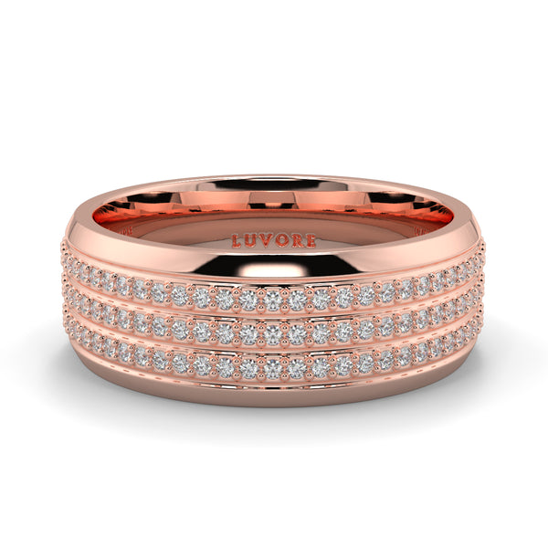 3 row diamond set wedding band Luvore Diamonds Rose Gold Platinum (10).jpg
