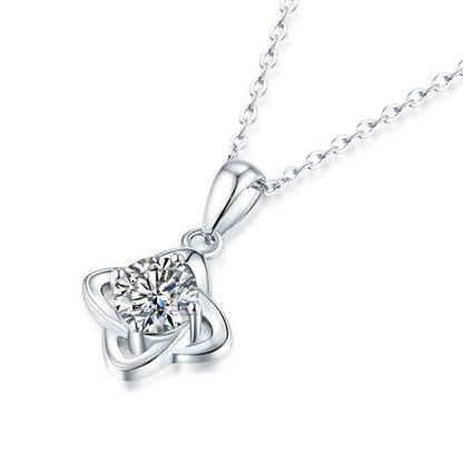 Four Pod Shaped Style Diamond Pendant