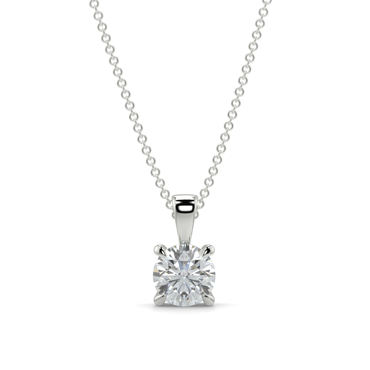 Plain Solitaire Pendants