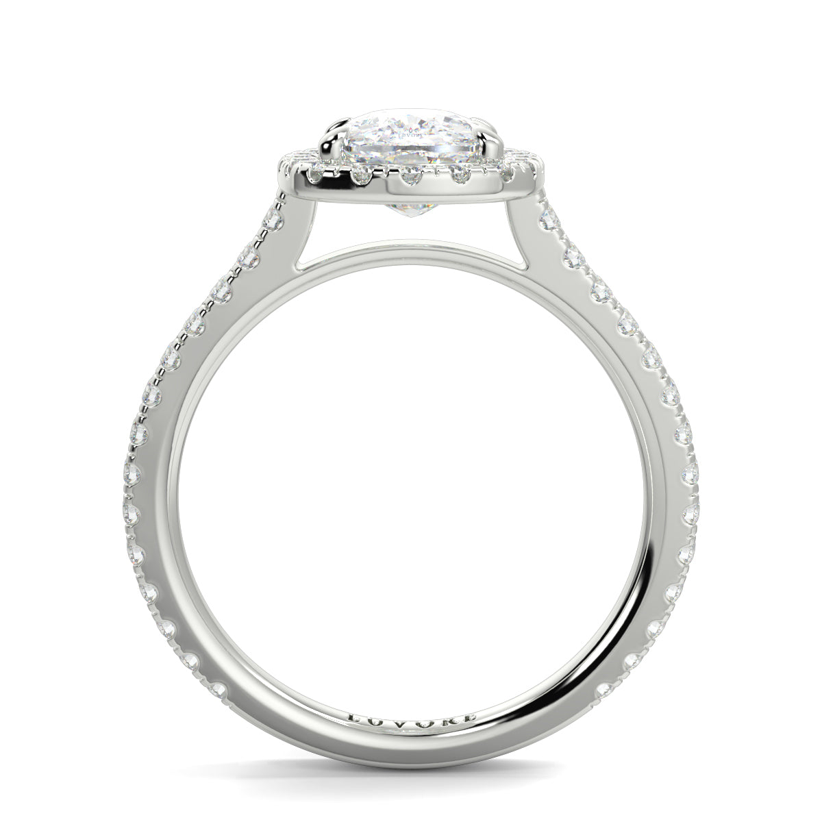 Lily - 2.0 CT - Cushion Halo Ring