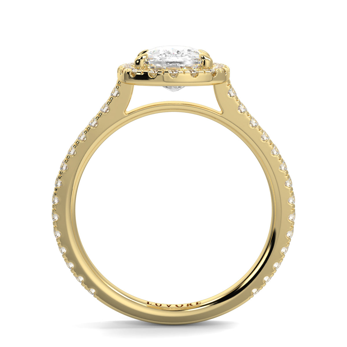 Lily - 2.0 CT - Cushion Halo Ring