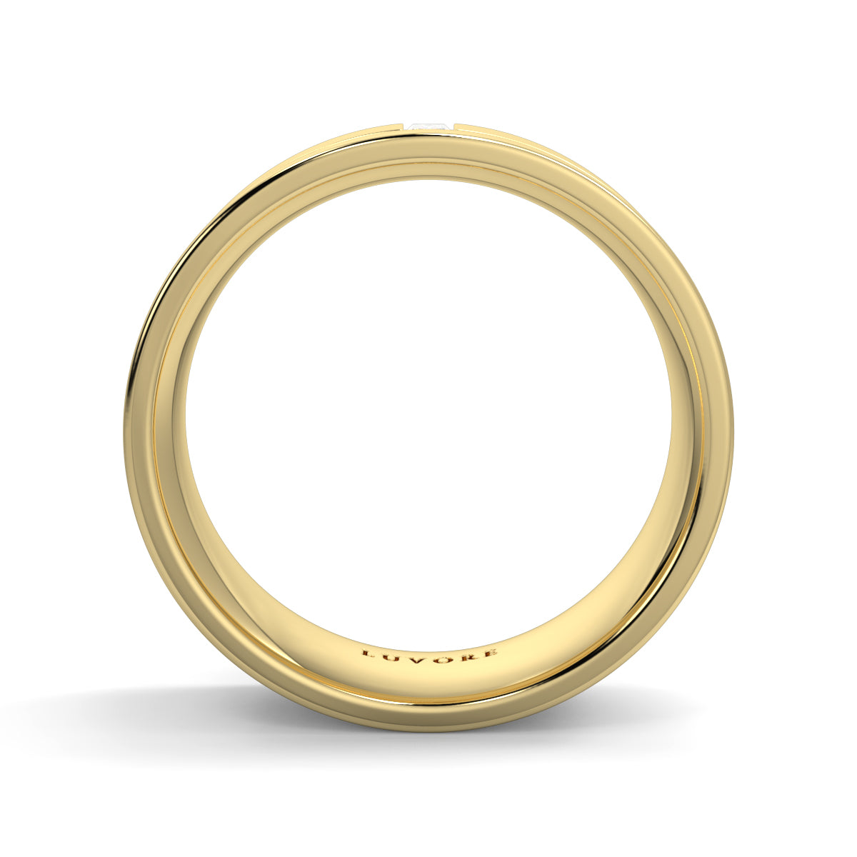 Baguette Diamond - 6.0mm - Gents Wedding Band