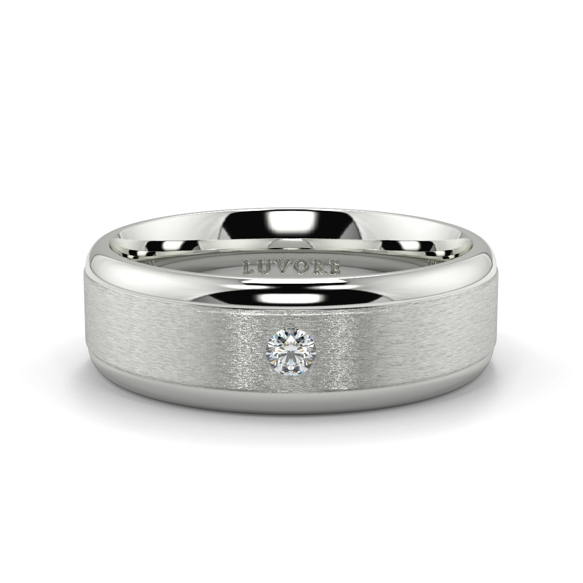 Two Tone - 6.00mm -  Gents Wedding Band