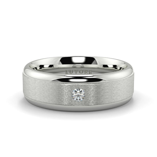 Two Tone - 6.00mm -  Gents Wedding Band