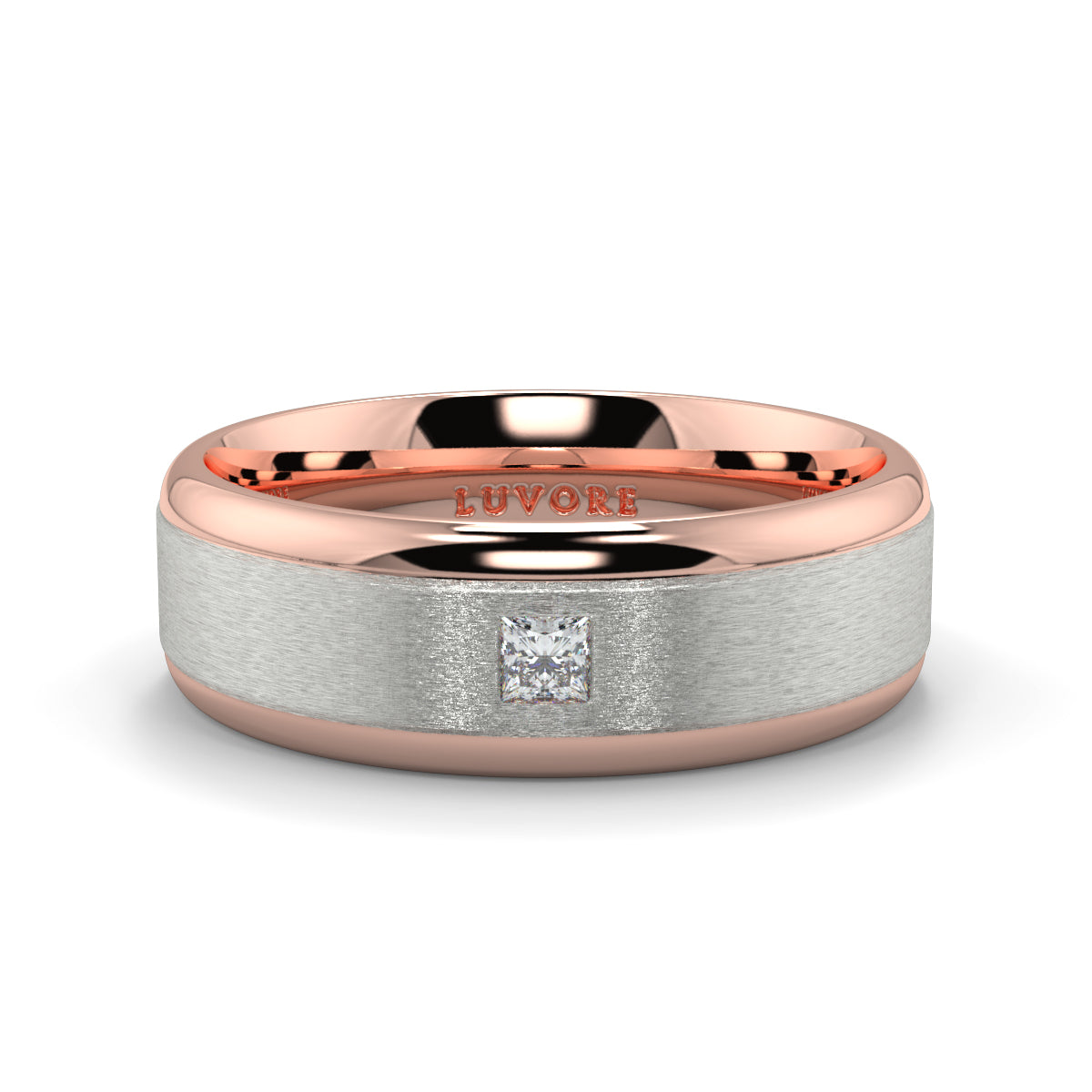 Two Tone - 6.00mm - Gents Wedding Band