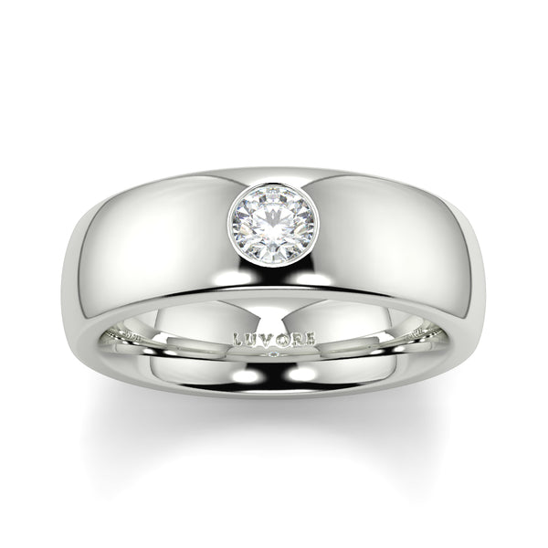 6mm Wedding band diamond set rounded court shape gents and ladies luvore diamond platinum rose gold (11).jpg