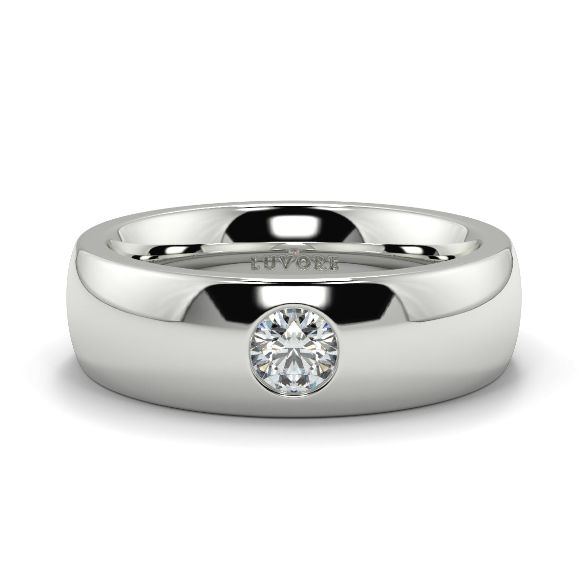 Solitaire - 6.00mm - Gents Wedding Band