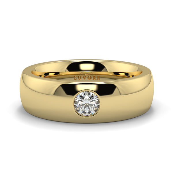 Solitaire - 6.00mm - Gents Wedding Band