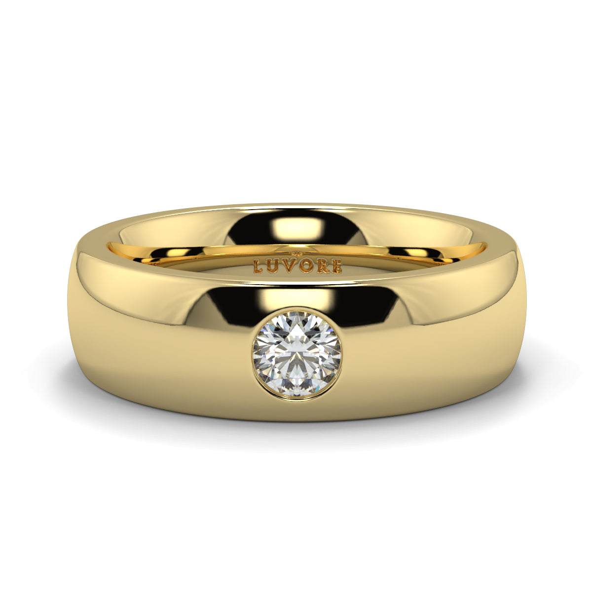 Solitaire - 6.00mm - Gents Wedding Band