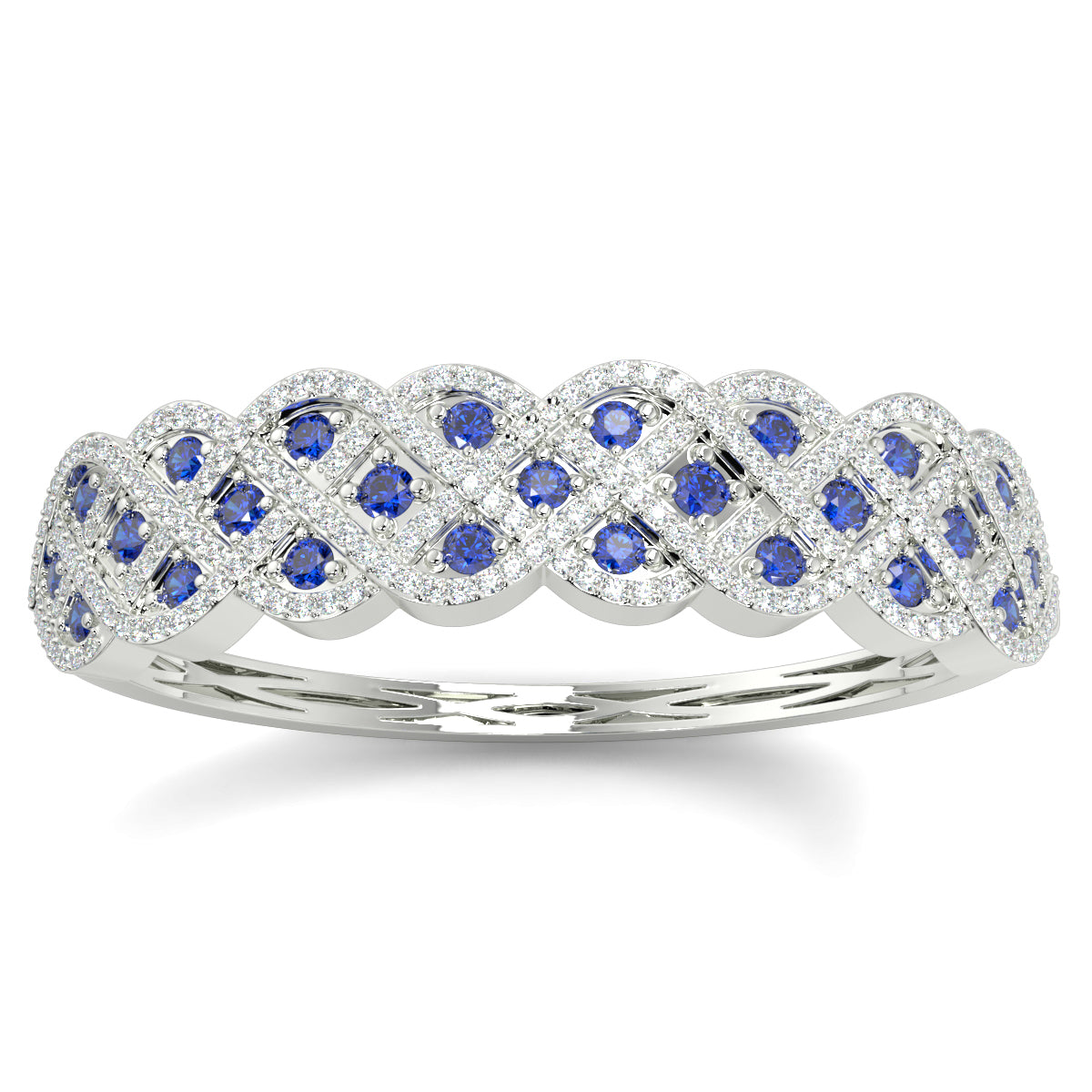 8-Bracelet_1 yb jewellers sapphire and diamond bangle 