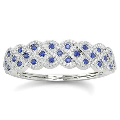 8-Bracelet_1 yb jewellers sapphire and diamond bangle 