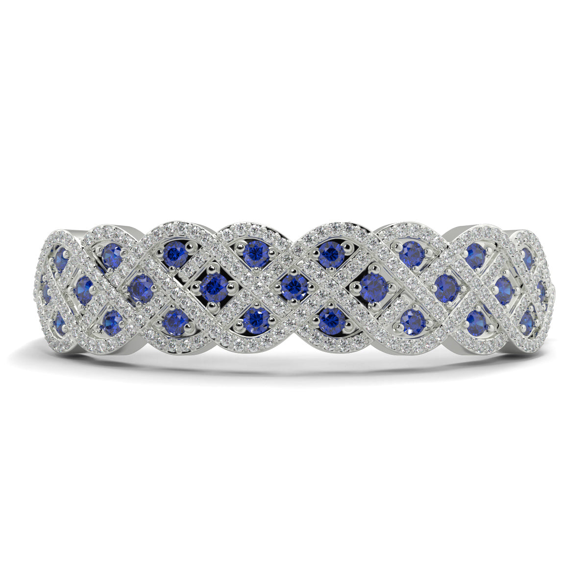 8-Bracelet_1 yb jewellers sapphire and diamond bangle 