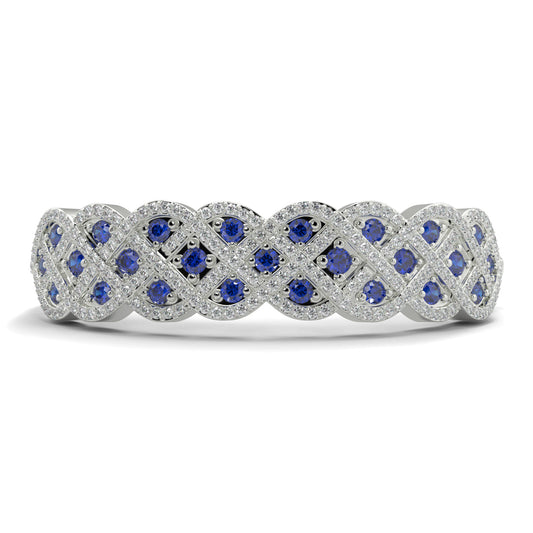 8-Bracelet_1 yb jewellers sapphire and diamond bangle 