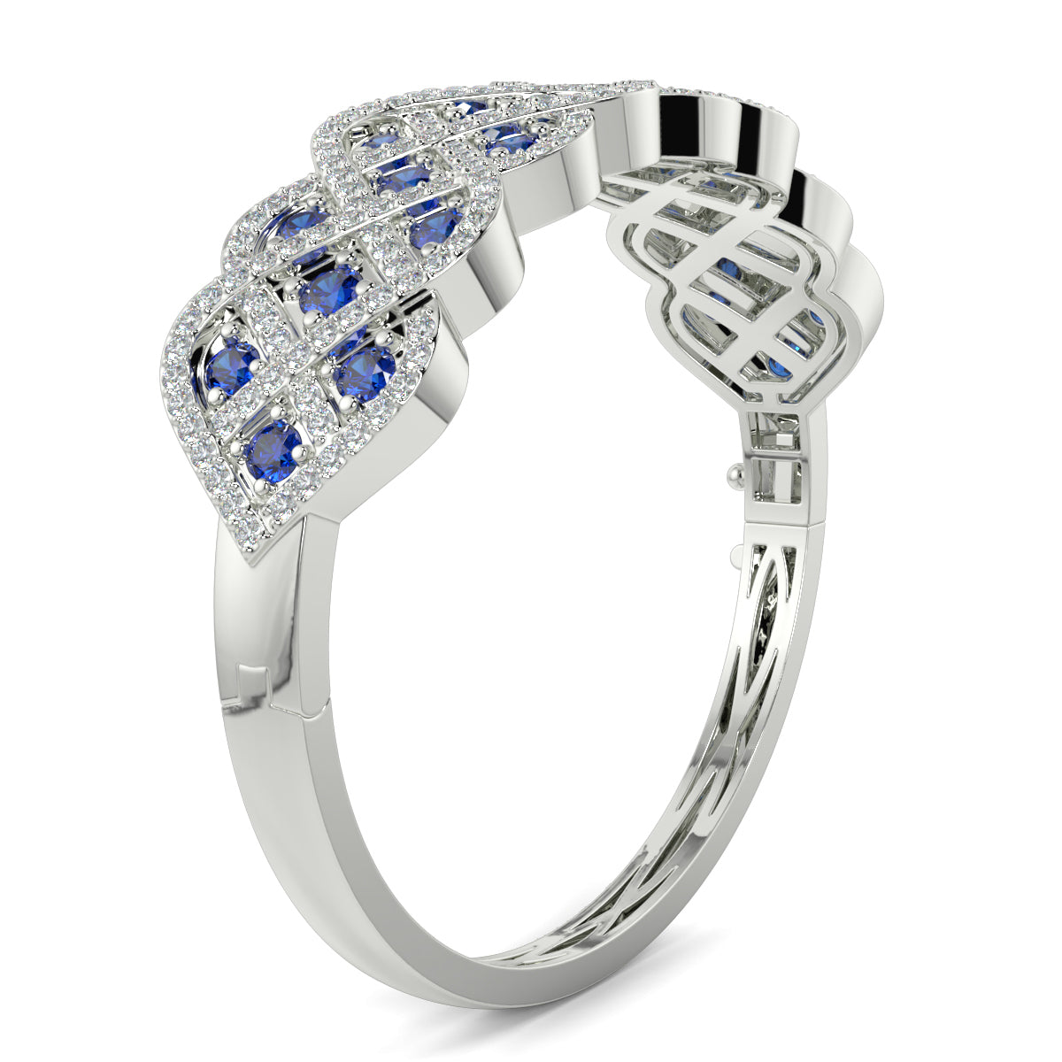 8-Bracelet_1 yb jewellers sapphire and diamond bangle 