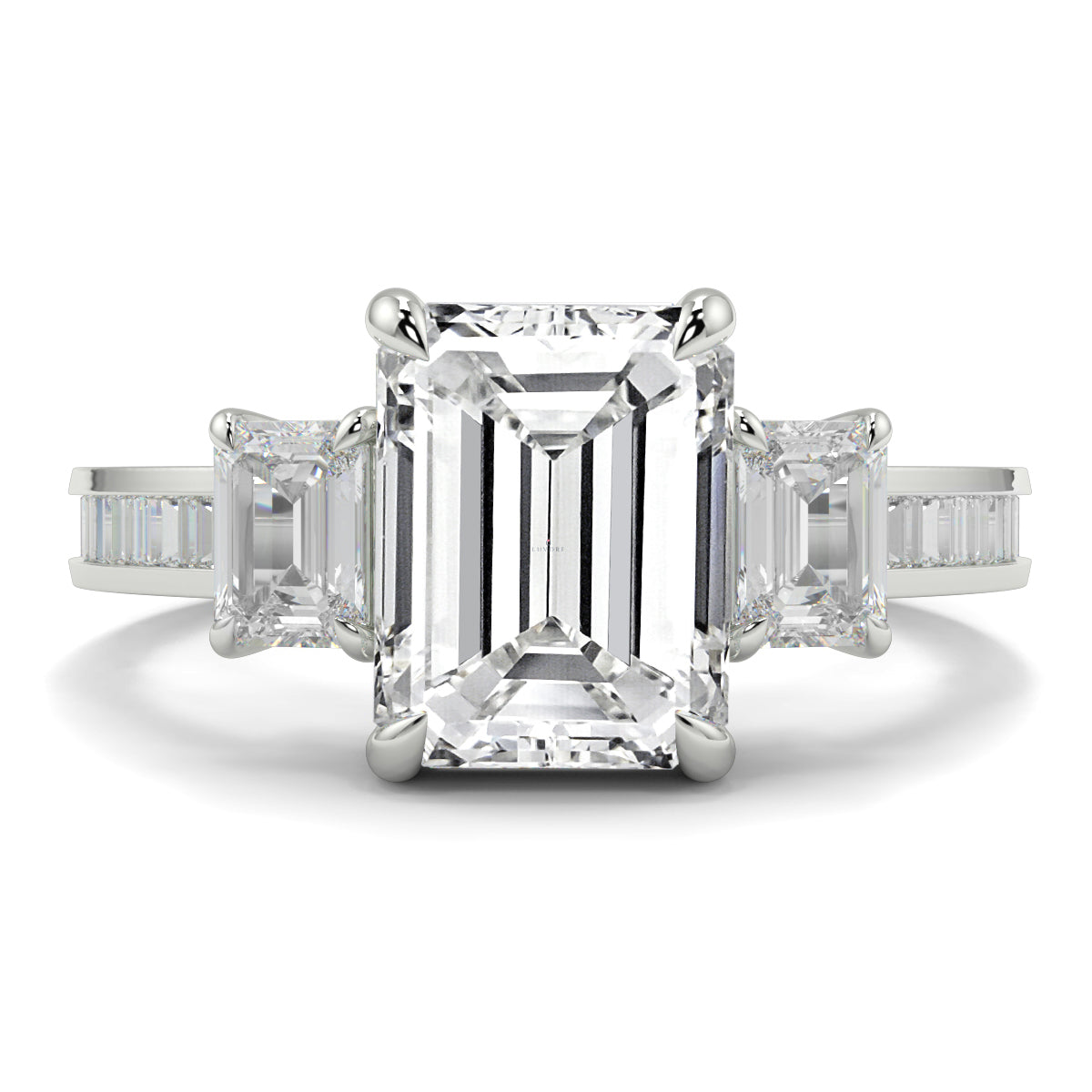 Radiance - 2.5 CT - Emerald Trilogy ring