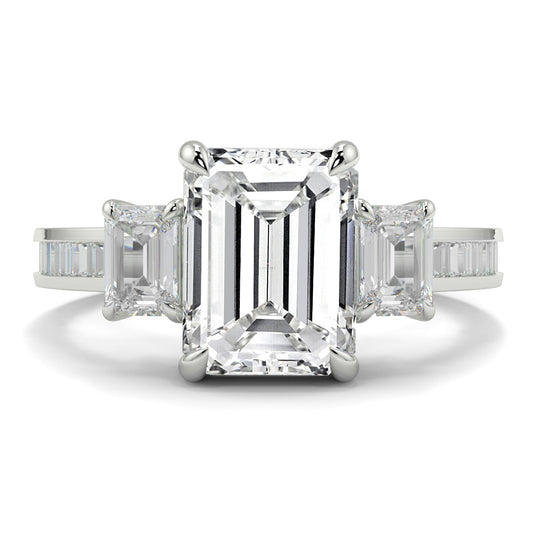 Radiance - 2.5 CT - Emerald Trilogy ring