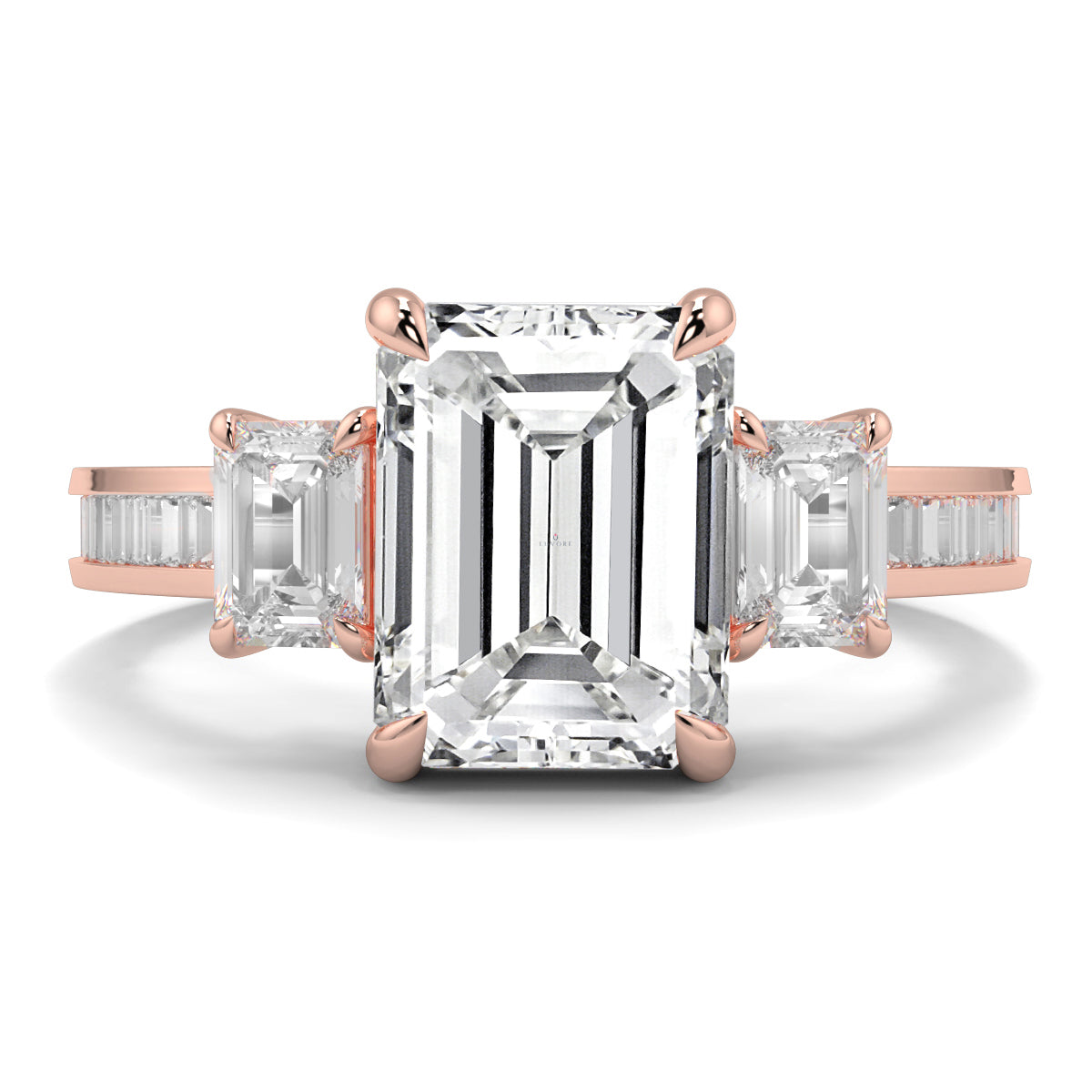 Radiance - 2.5 CT - Emerald Trilogy ring