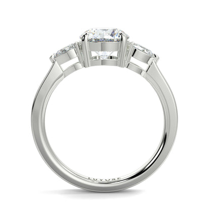 Chloe - 1.5 CT - Round & Pear Stone Ring