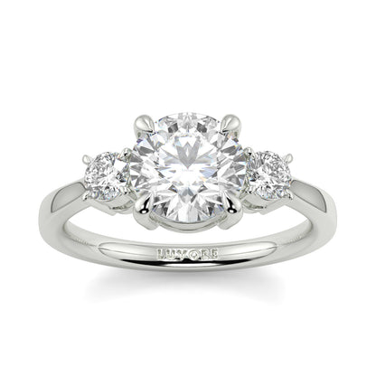 Catherine - 2.0 CT - Round Trilogy Diamond Ring