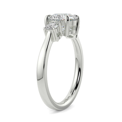 Catherine - 2.0 CT - Round Trilogy Diamond Ring