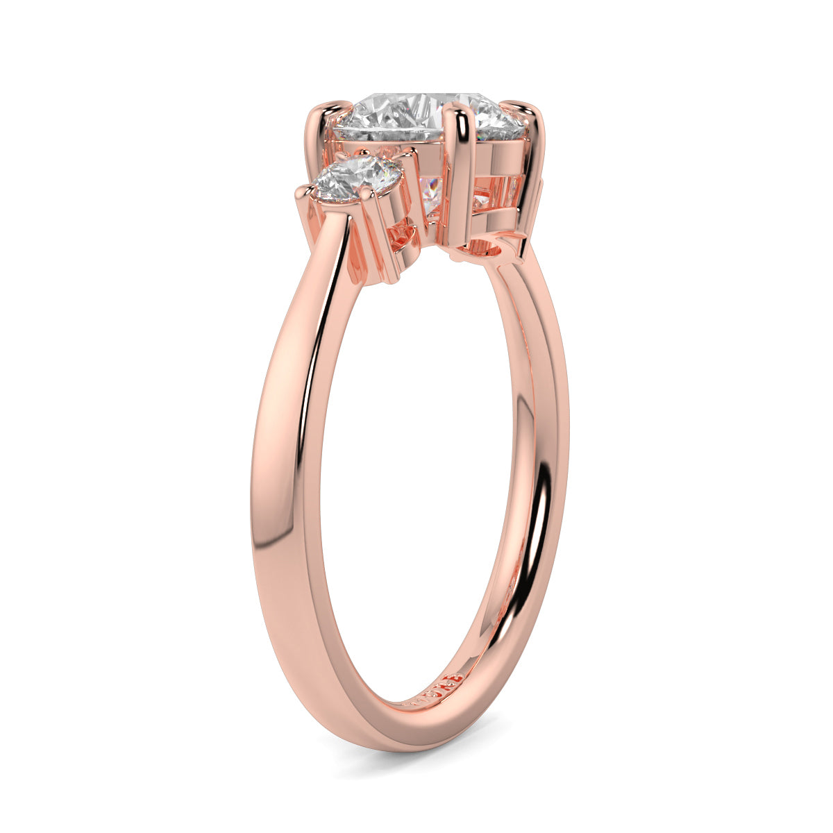 Catherine - 2.0 CT - Oval Trilogy Diamond Ring
