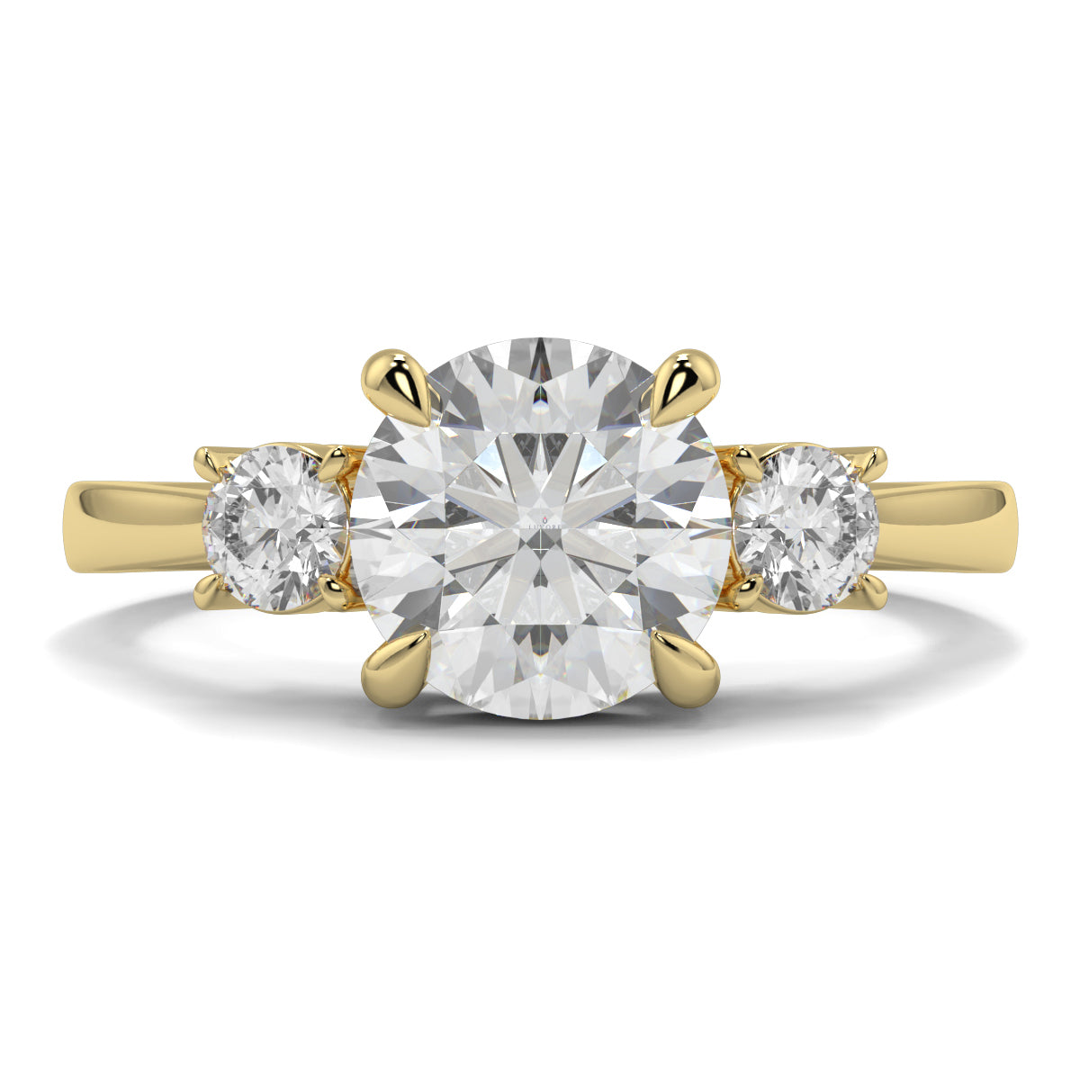 Catherine - 2.0 CT - Round Trilogy Diamond Ring