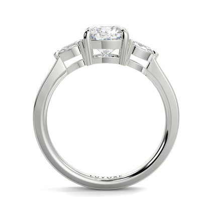 Chloe - 1.5 CT - Cushion & Pear Stone Ring