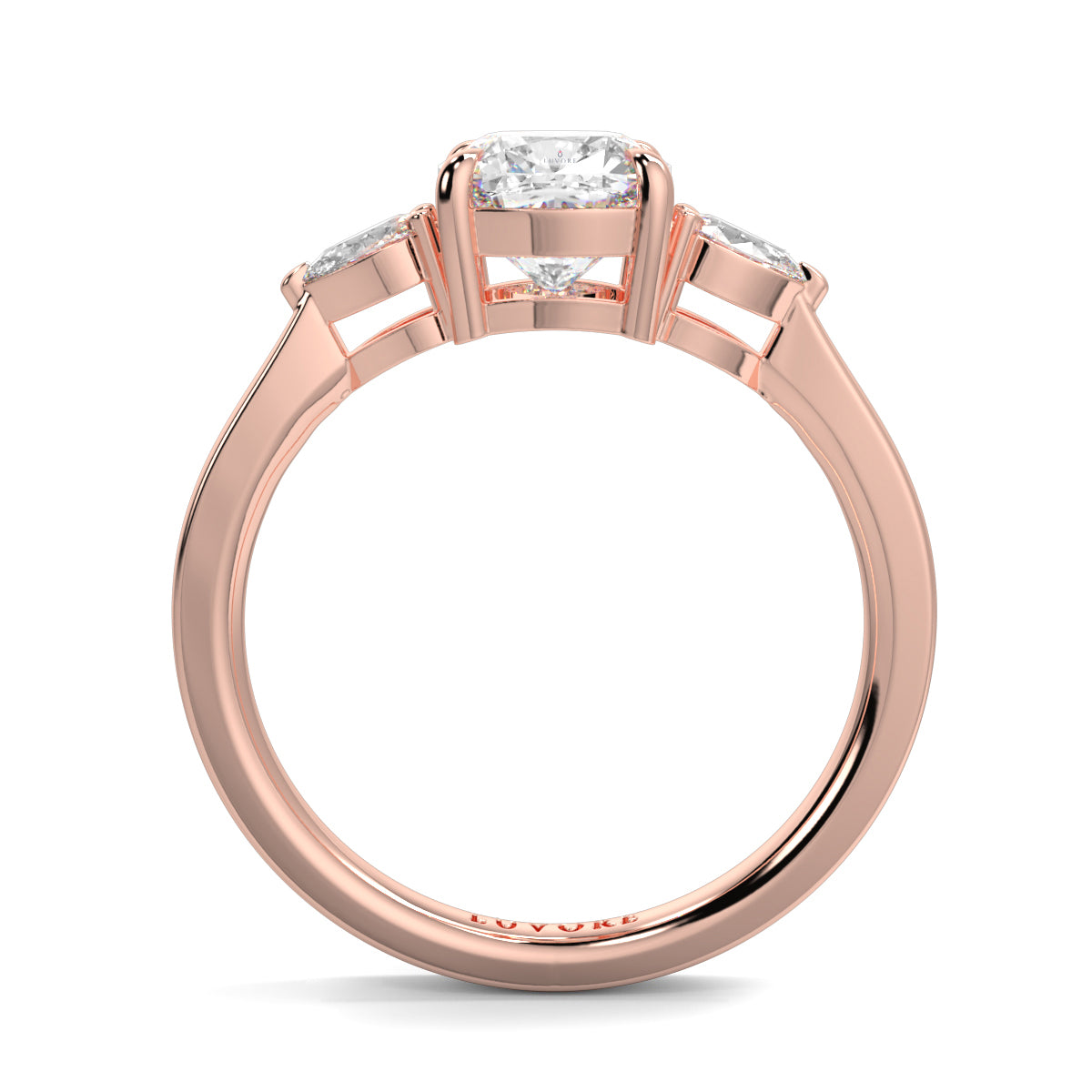 Chloe - 1.5 CT - Cushion & Pear Stone Ring