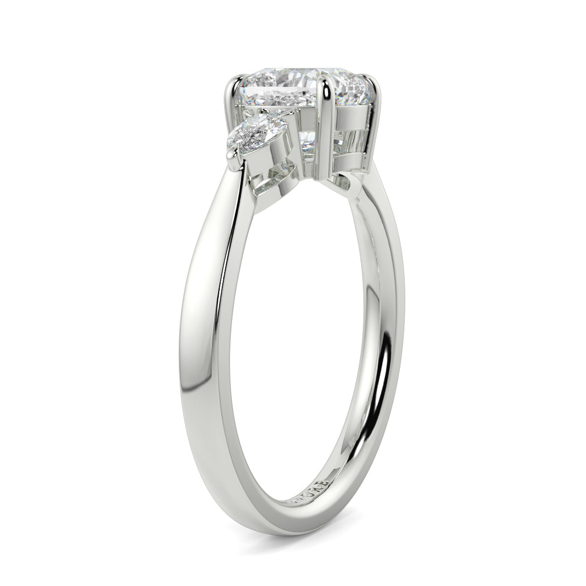 Chloe - 1.5 CT - Cushion & Pear Stone Ring