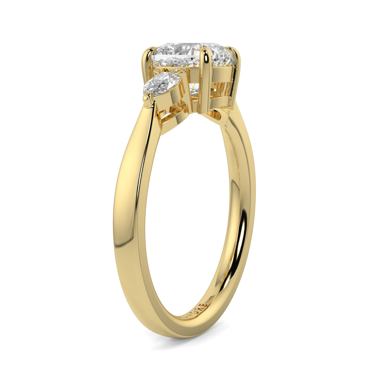 Chloe - 1.5 CT - Cushion & Pear Stone Ring