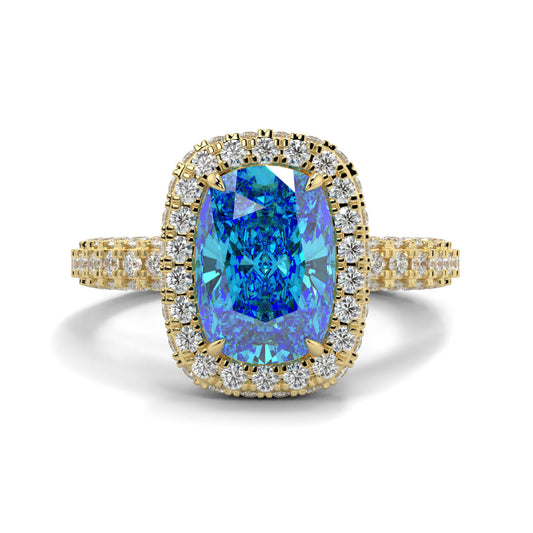 Daisy Blue Sparkle Ring