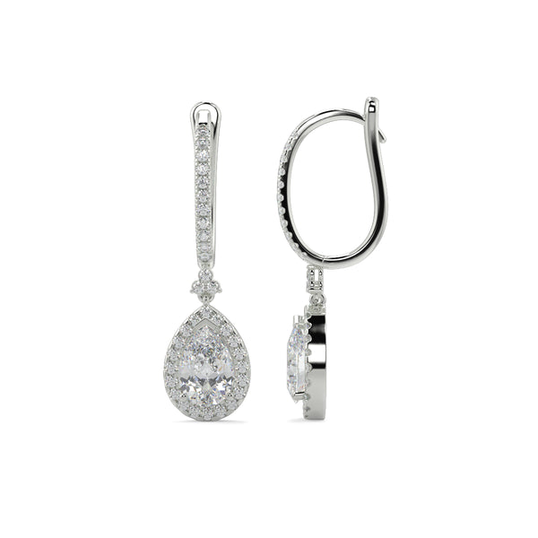 Soleil - 3ct Total - Diamond Drop Earrings 