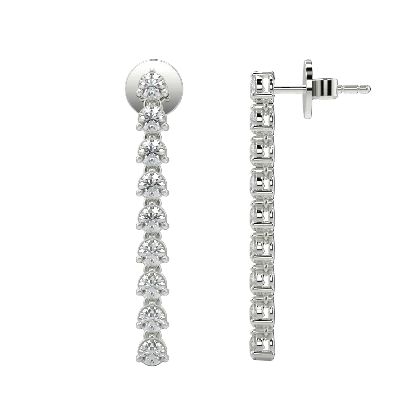 Diamond single Line Drop Earrings Luvore Diamonds Rose Gold Platinum (10).png