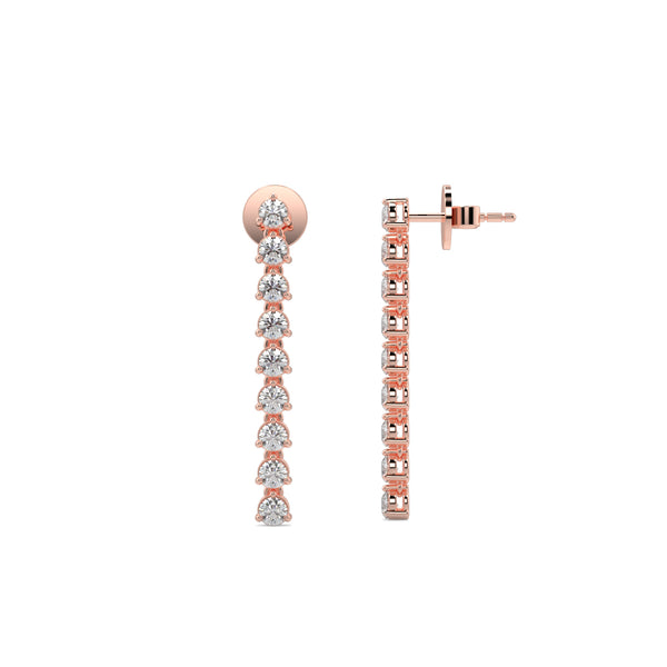 Diamond single Line Drop Earrings Luvore Diamonds Rose Gold Platinum (12).jpg
