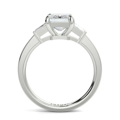 Margaret - 3.0 CT - Emerald & Baguette Diamond Ring