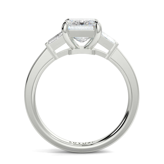 Margaret - 3.0 CT - Emerald & Baguette Diamond Ring