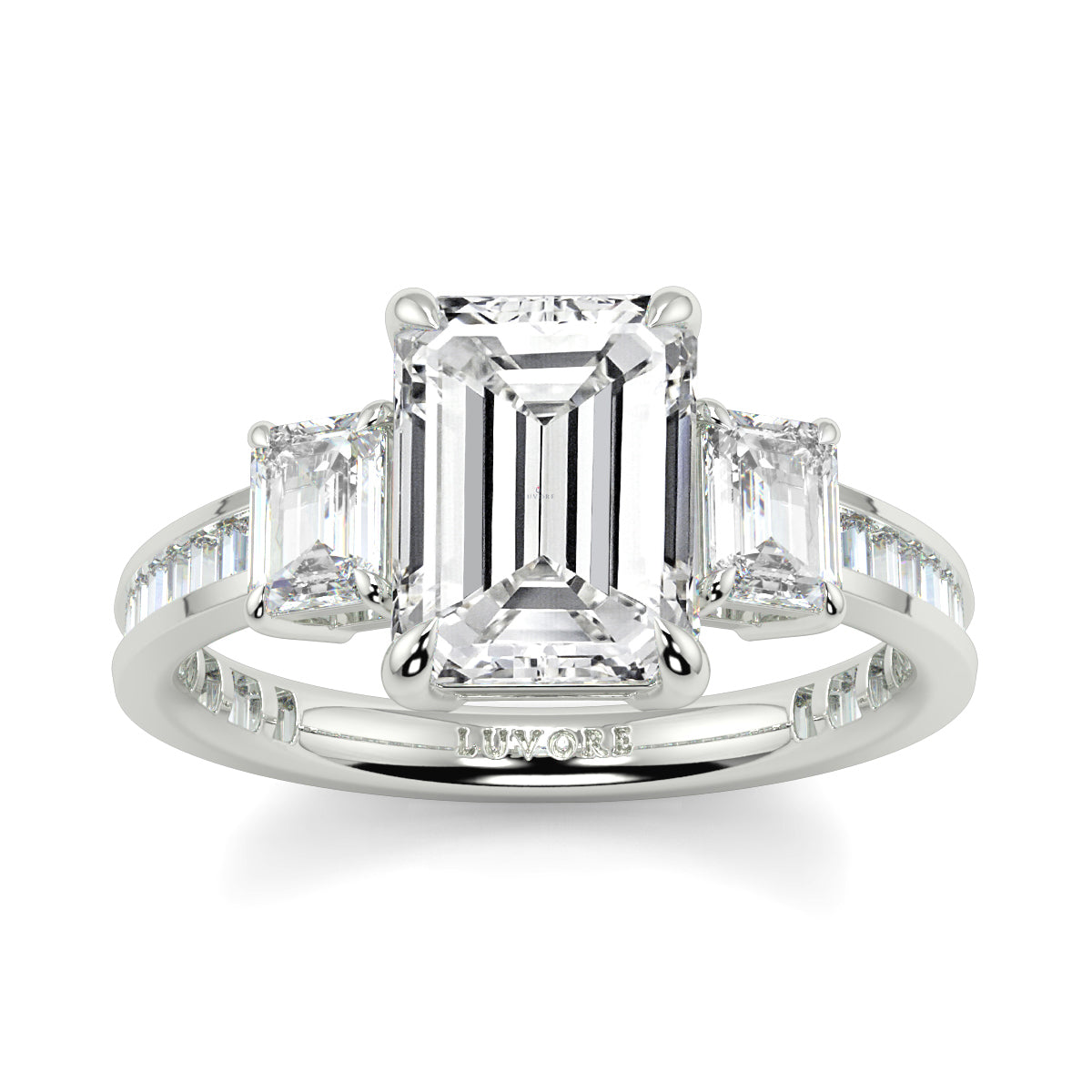 Radiance - 2.5 CT - Emerald Trilogy ring