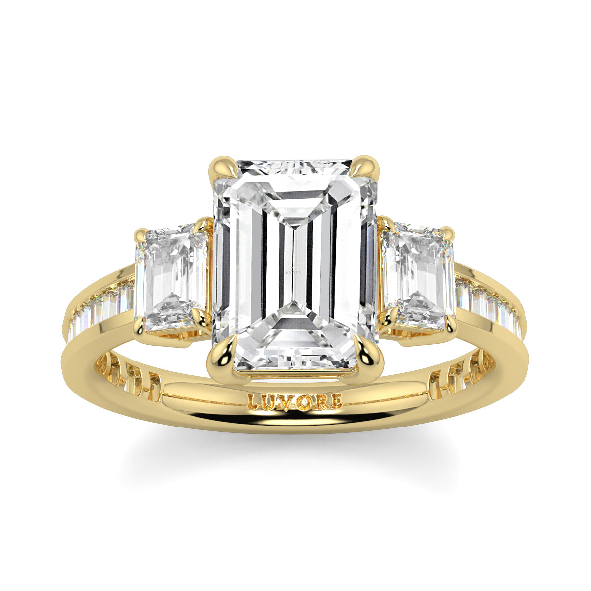 Radiance - 2.5 CT - Emerald Trilogy ring