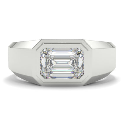 Single Stone Emerald Eternity Ring