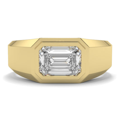 Single Stone Emerald Eternity Ring